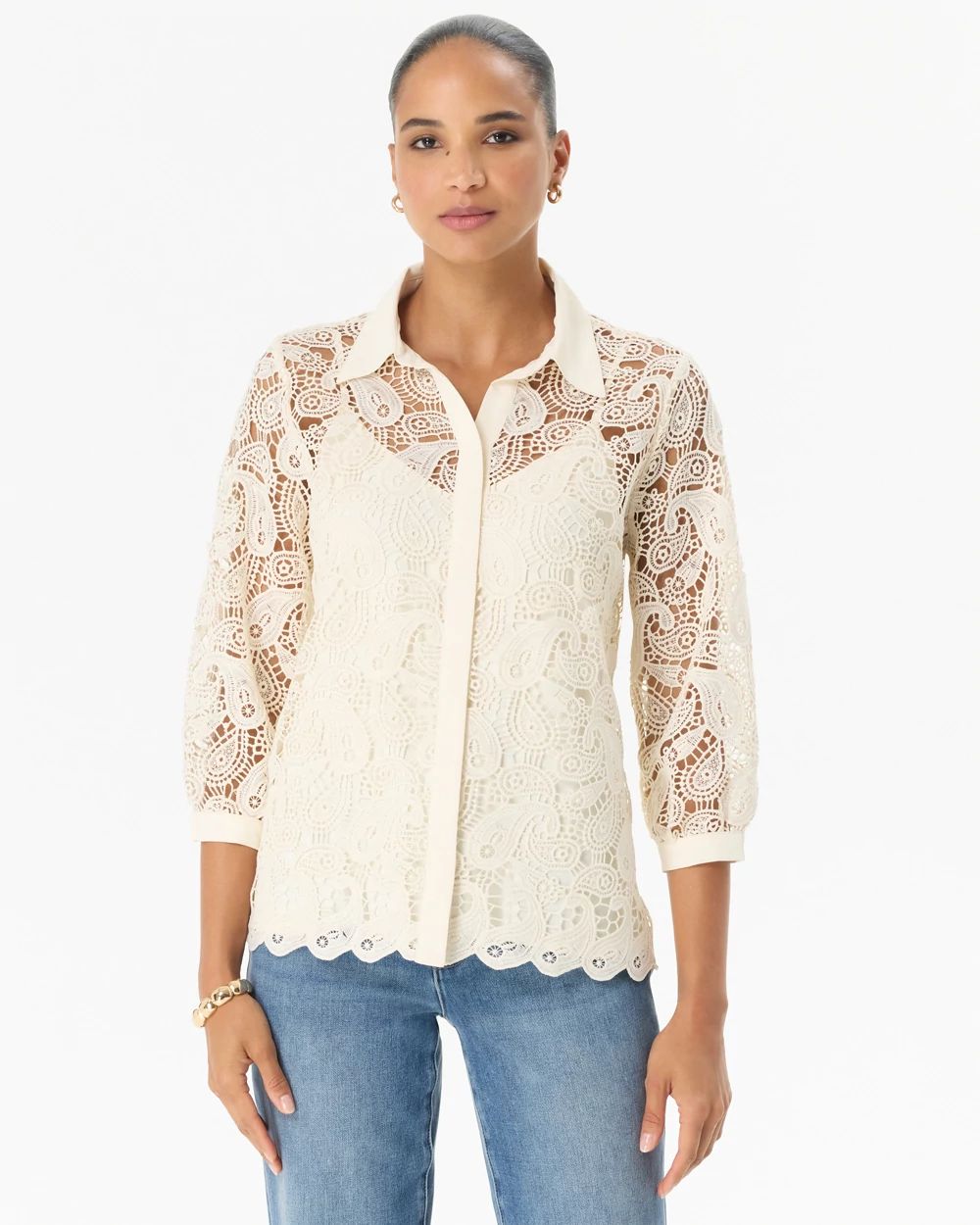 Paisley Lace Shirt