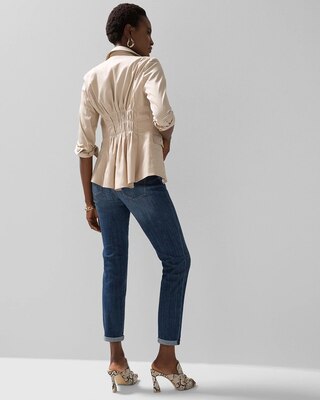 Curvy Mid-Rise Everyday Soft Denim™ Girlfriend Jeans