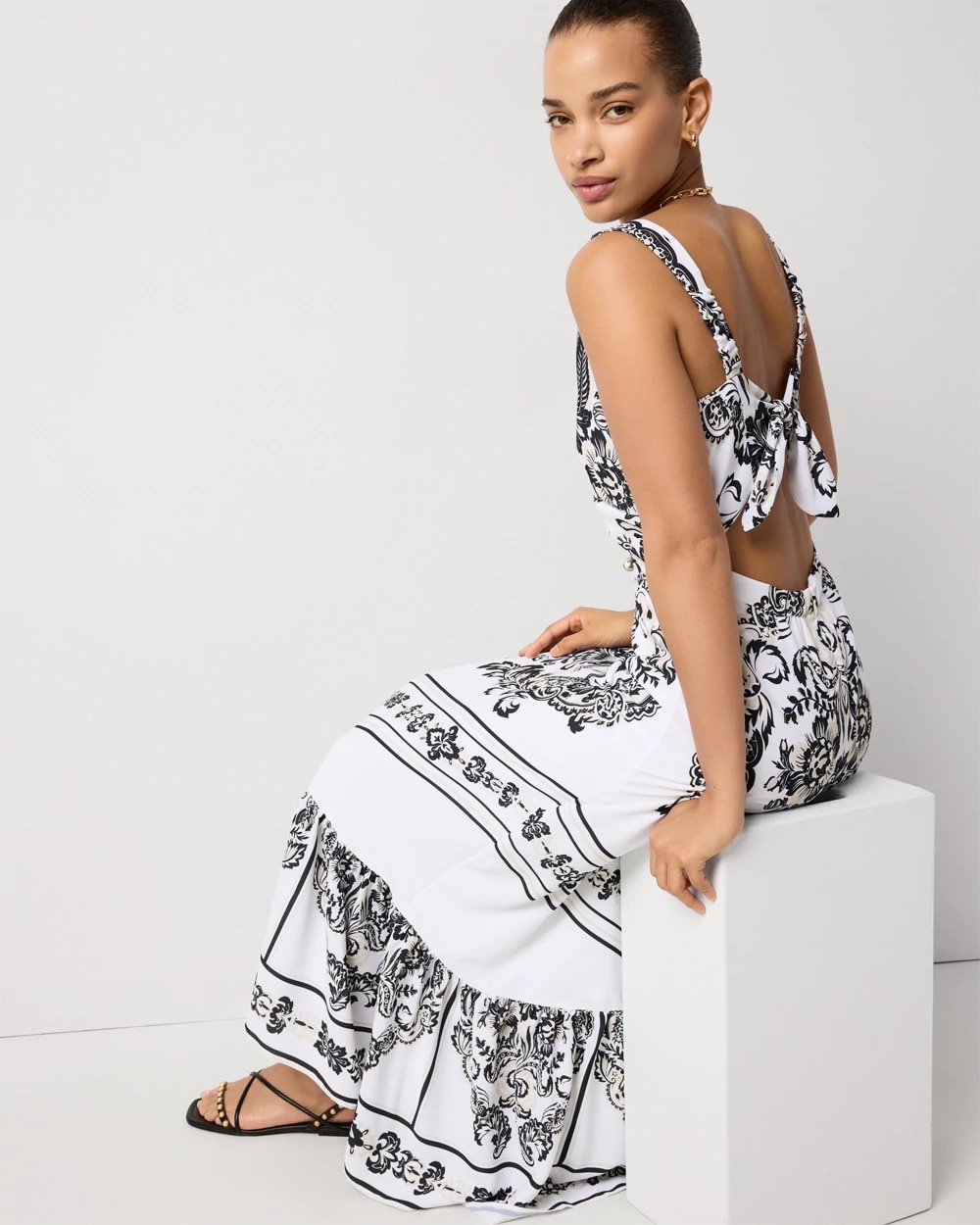 Tie-Back Maxi Dress