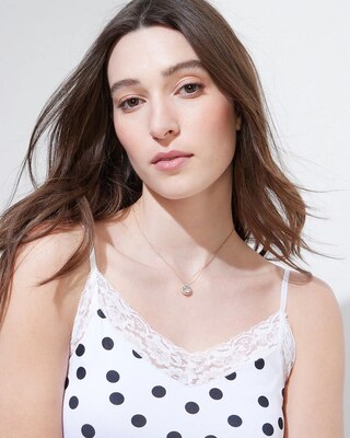 Outlet WHBM Wide-Lace Trim Cami