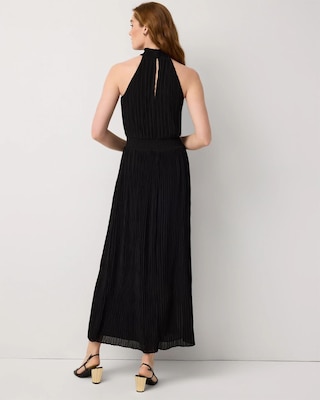 Pleated Halter Maxi Dress click to view larger image.