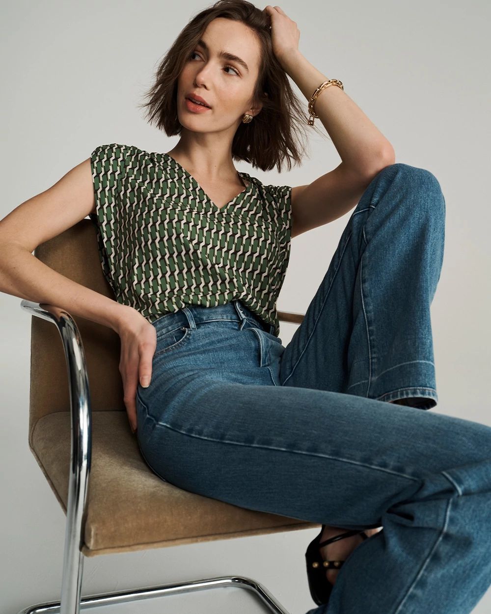 Satin Detail Glamgetter Tee