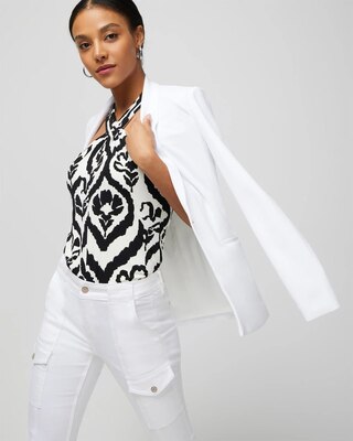 Cross-Front Matte Jersey Halter
