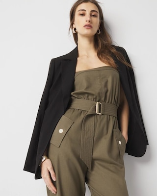 Strapless Utility Jumpsuit click to view larger image.