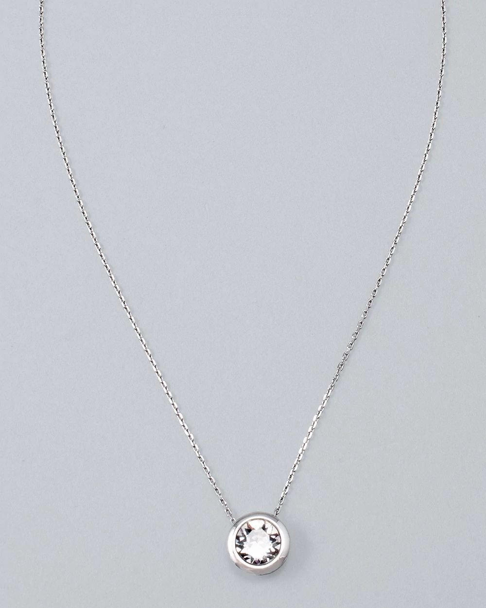 Bijoux Silvertone Pendant