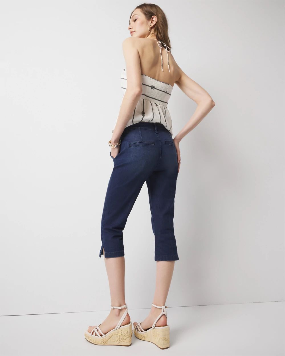 High-Rise Capri Jean