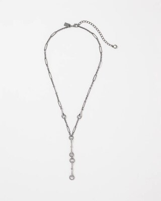 Pavé Horsebit Y-Necklace click to view larger image.