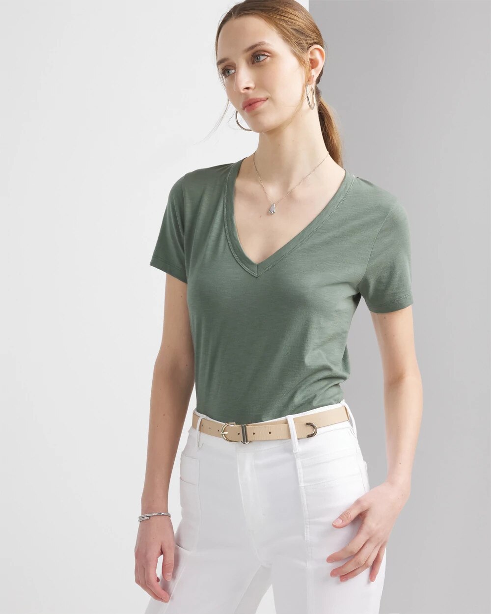 Easy V-Neck Tee - image 5
