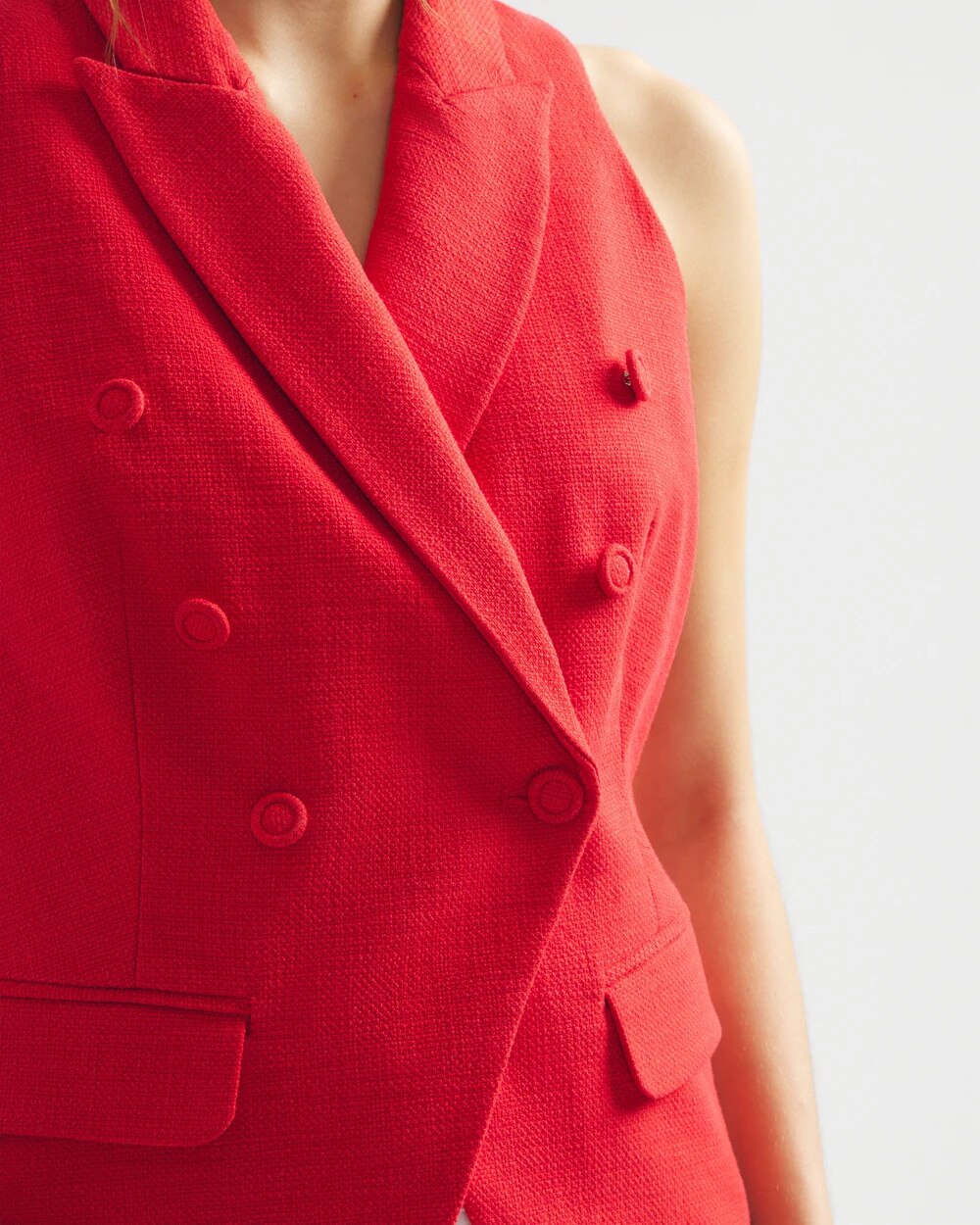 WHBM Textured Studio Vest - image 3