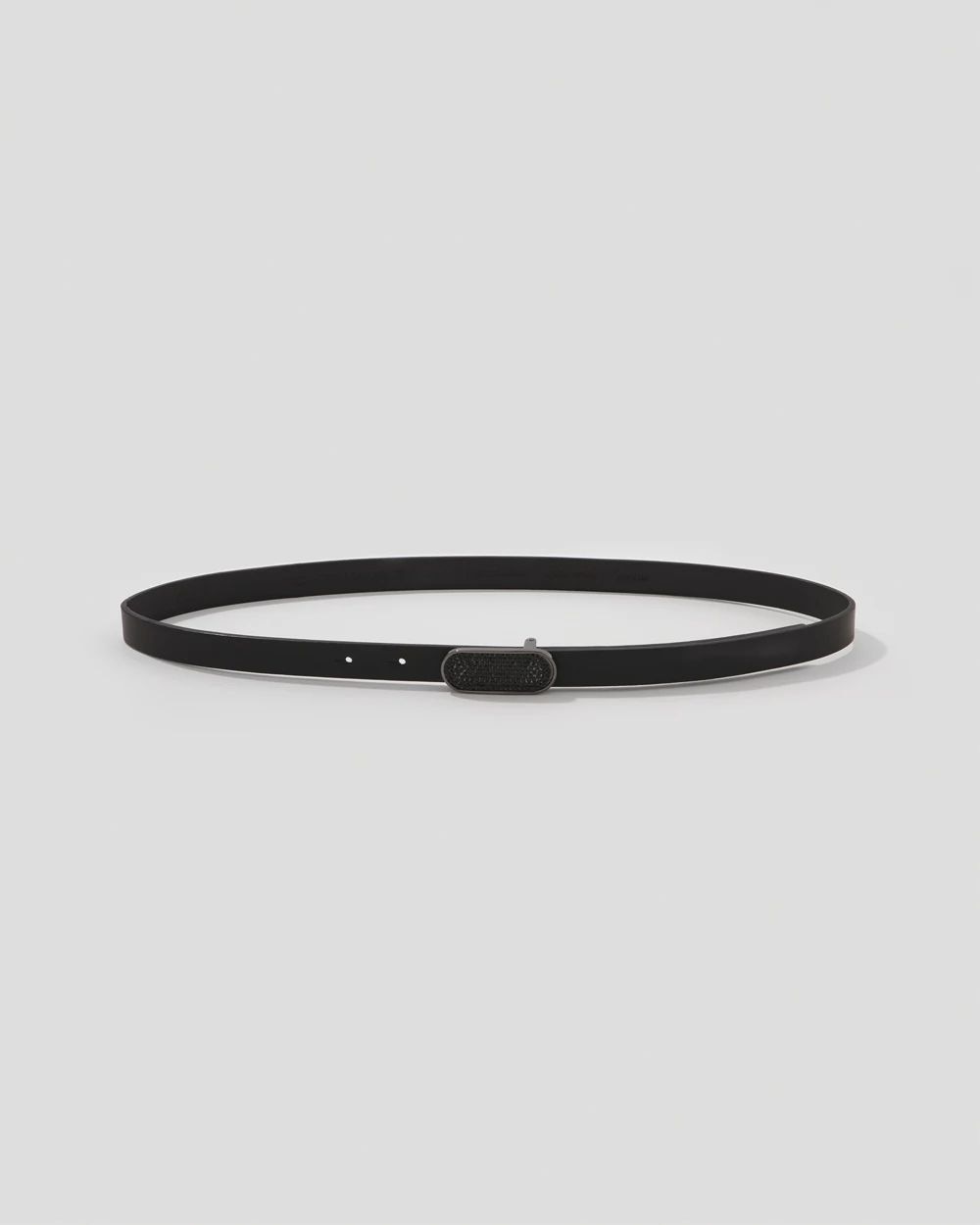 Pavé Buckle Skinny Belt