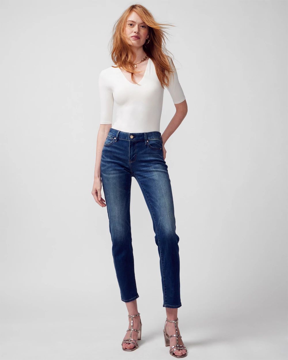 Mid-Rise Everyday Soft Denim™ Slim Jeans click to view larger image.