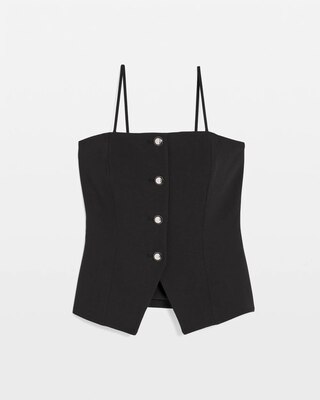 Petite Buttoned Bustier click to view larger image.