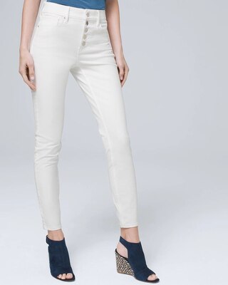 High-Rise Sculpt Button-Fly Skinny Jeans