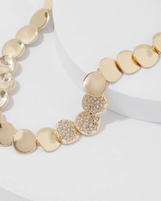 Pavé Discs Short Necklace click to view larger image.