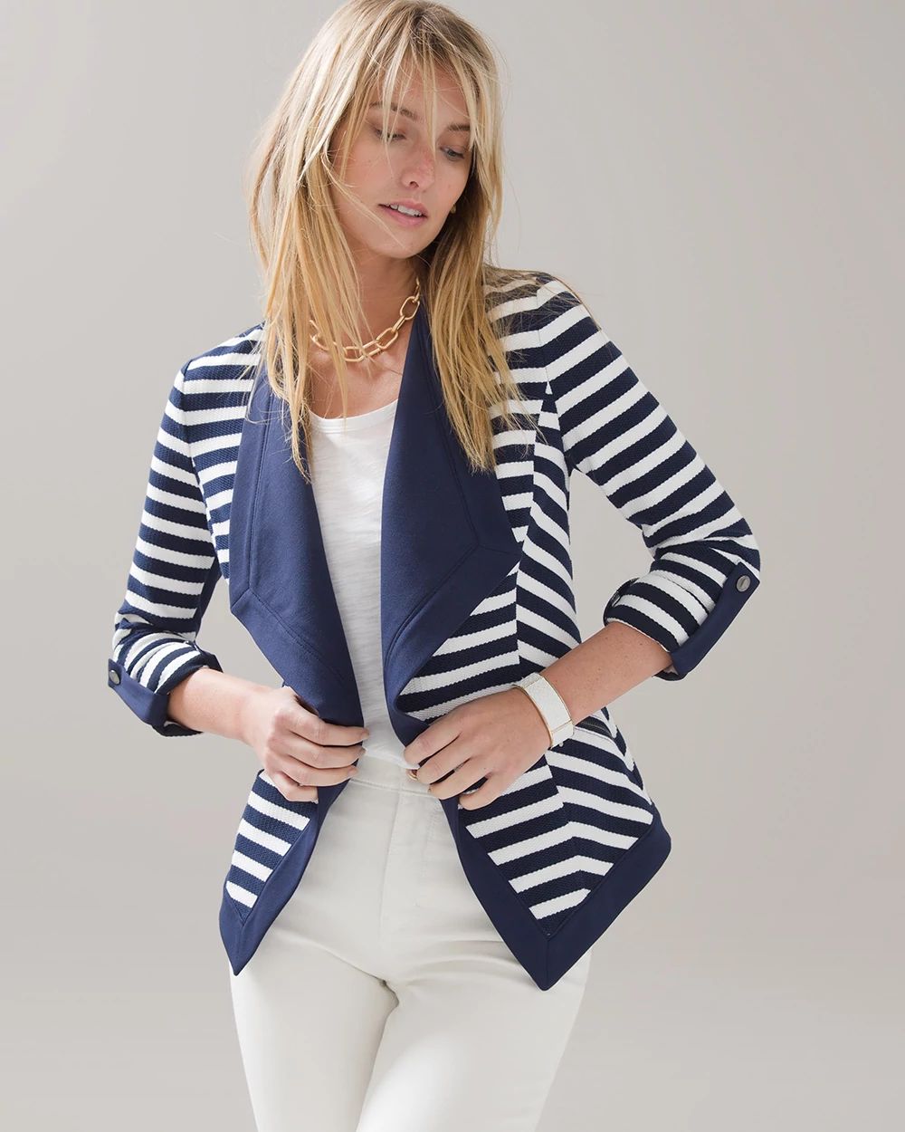 Drape Front Cardigan Jacket