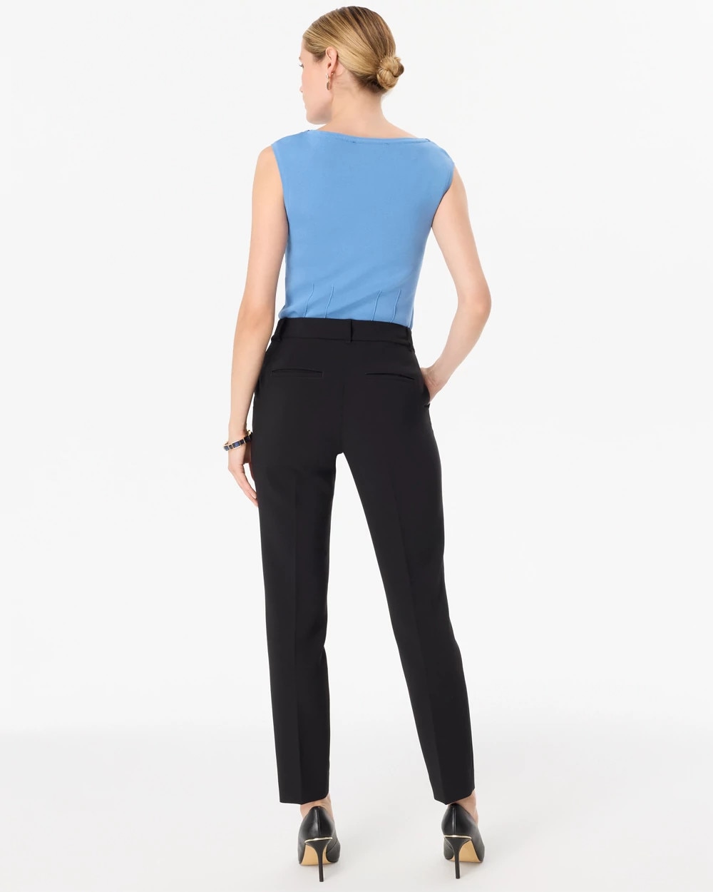 Petite Luxe Stretch Mid Rise Elle Slim Ankle Pant