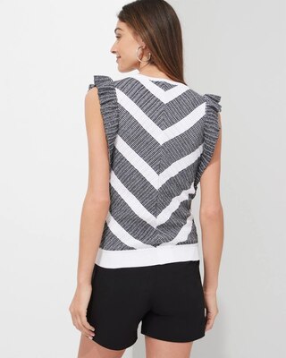 Outlet WHBM Flutter Sleeve Pullover
