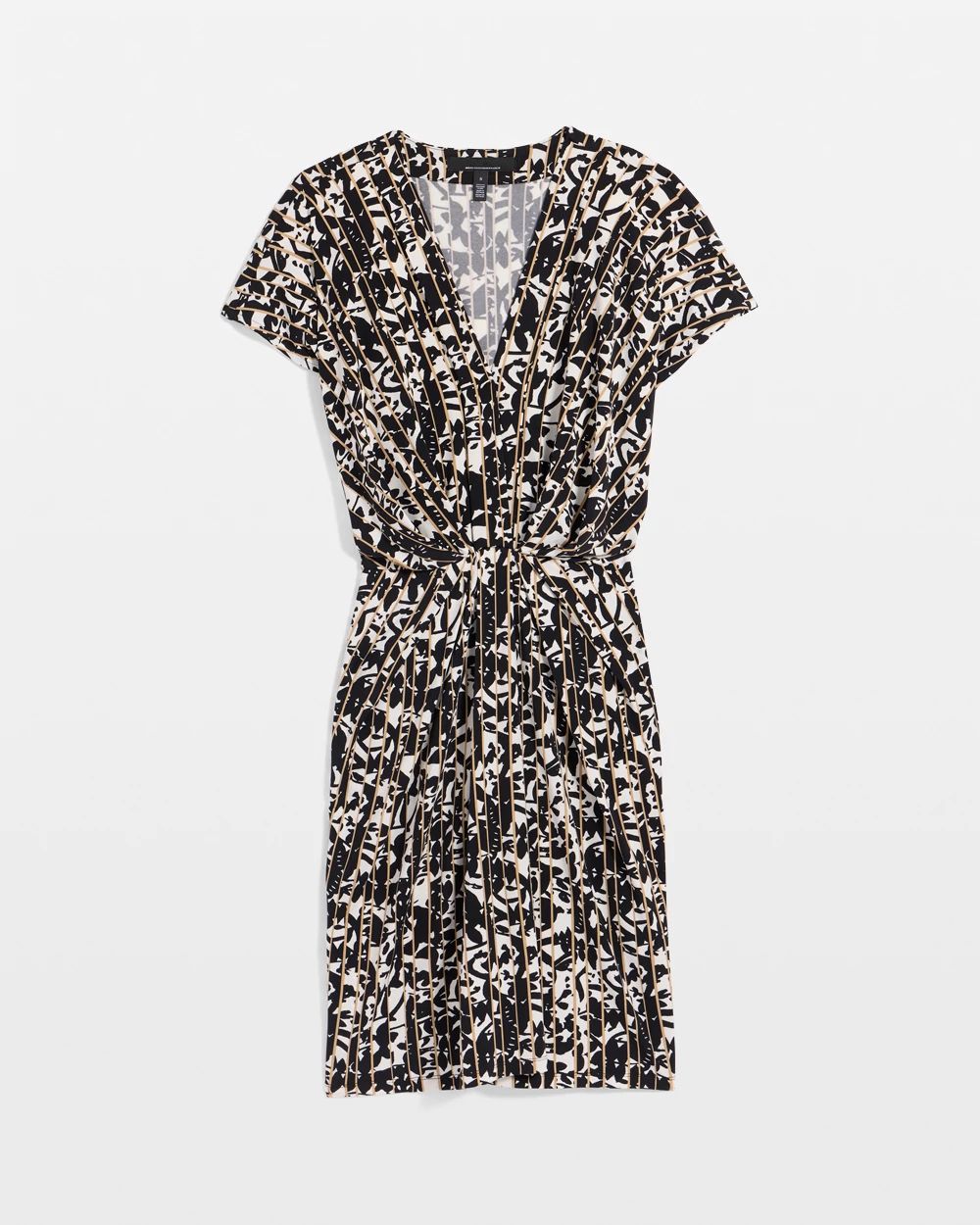 Matte-Jersey Pleated Dress click to view larger image.