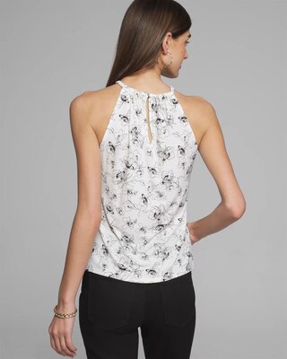 Outlet WHBM Braided Trim Halter Top