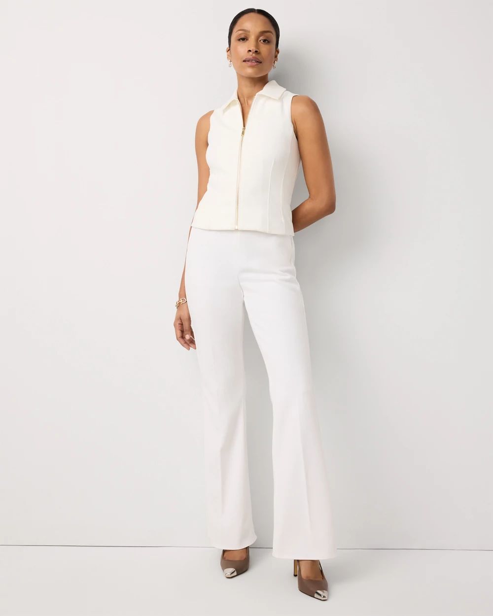 Knit Crepe Pull-On Piper Flare