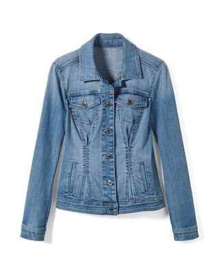 Petite Flirty Trucker Denim Jacket