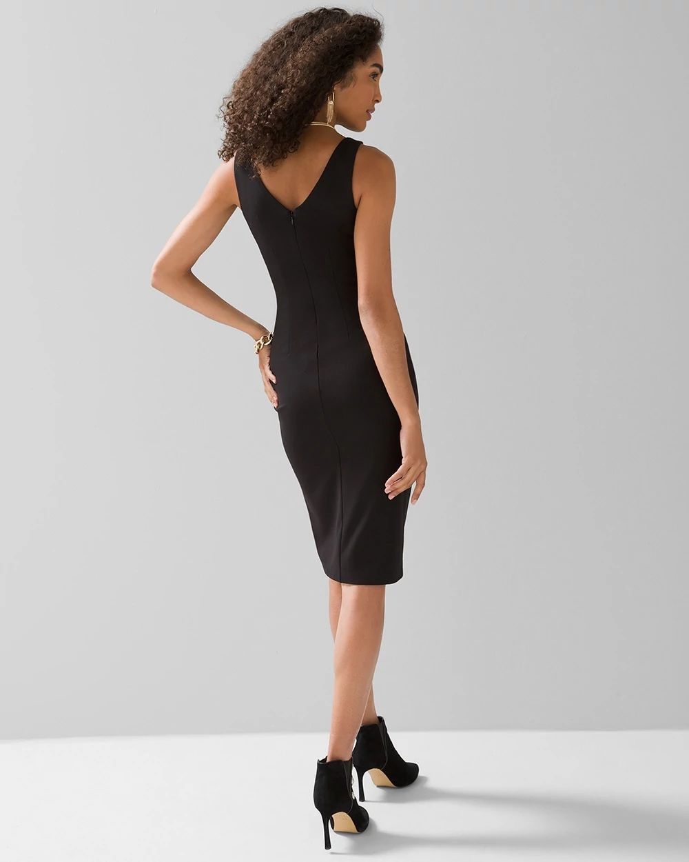 WHBM® AURA Sleeveless Sculpting Sheath Dress click to view larger image.