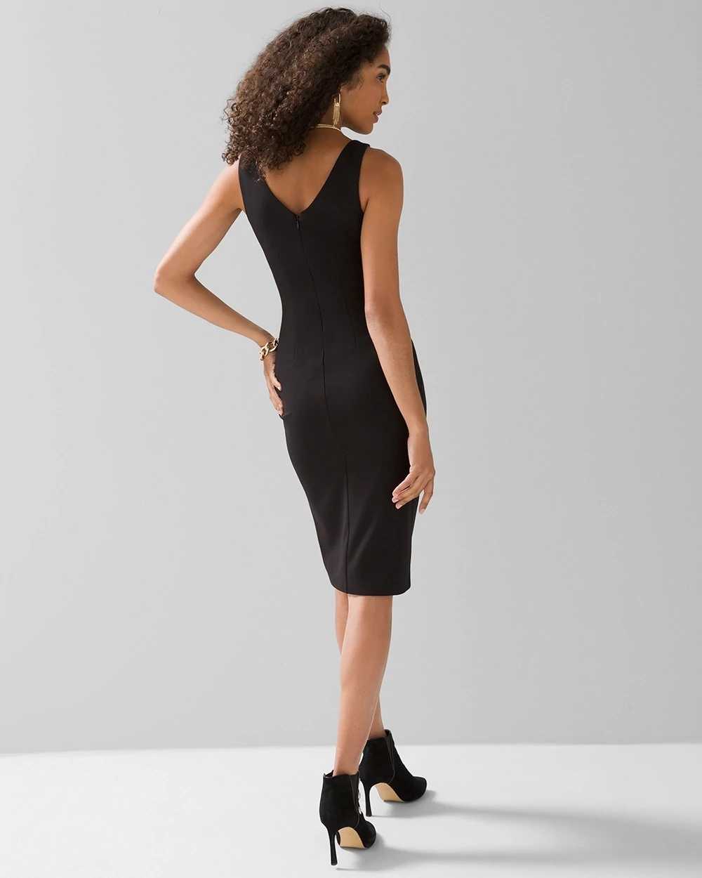 Petite WHBM® AURA Sleeveless V-Neck Sheath Dress click to view larger image.
