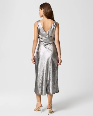Petite Metallic Slip Dress click to view larger image.