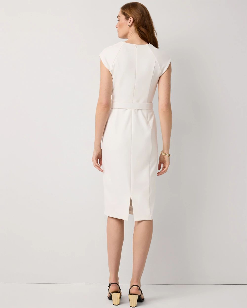 Knit Crepe Sheath Dress