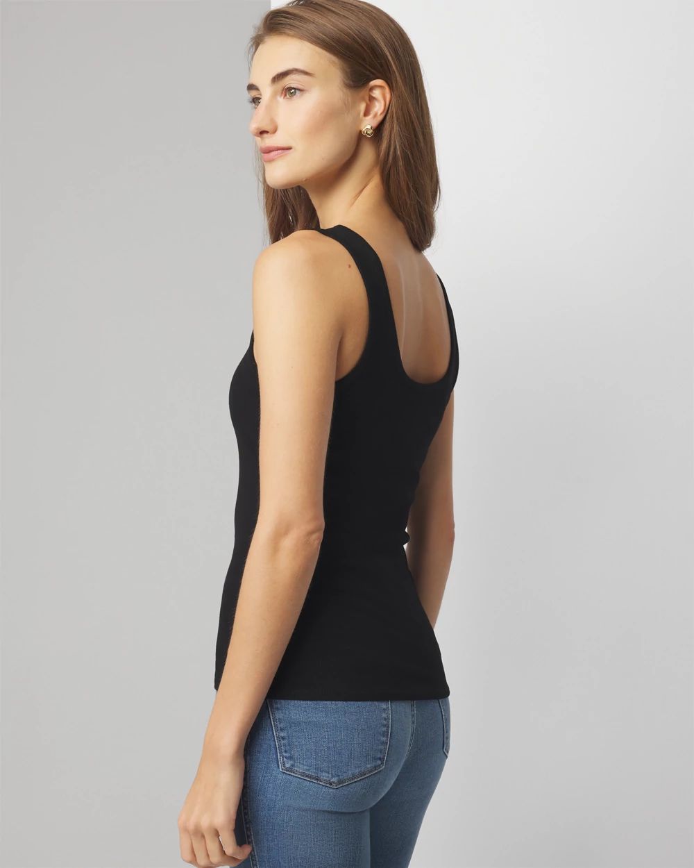 WHBMFORME™ Soft Rib Scoop Neck Tank