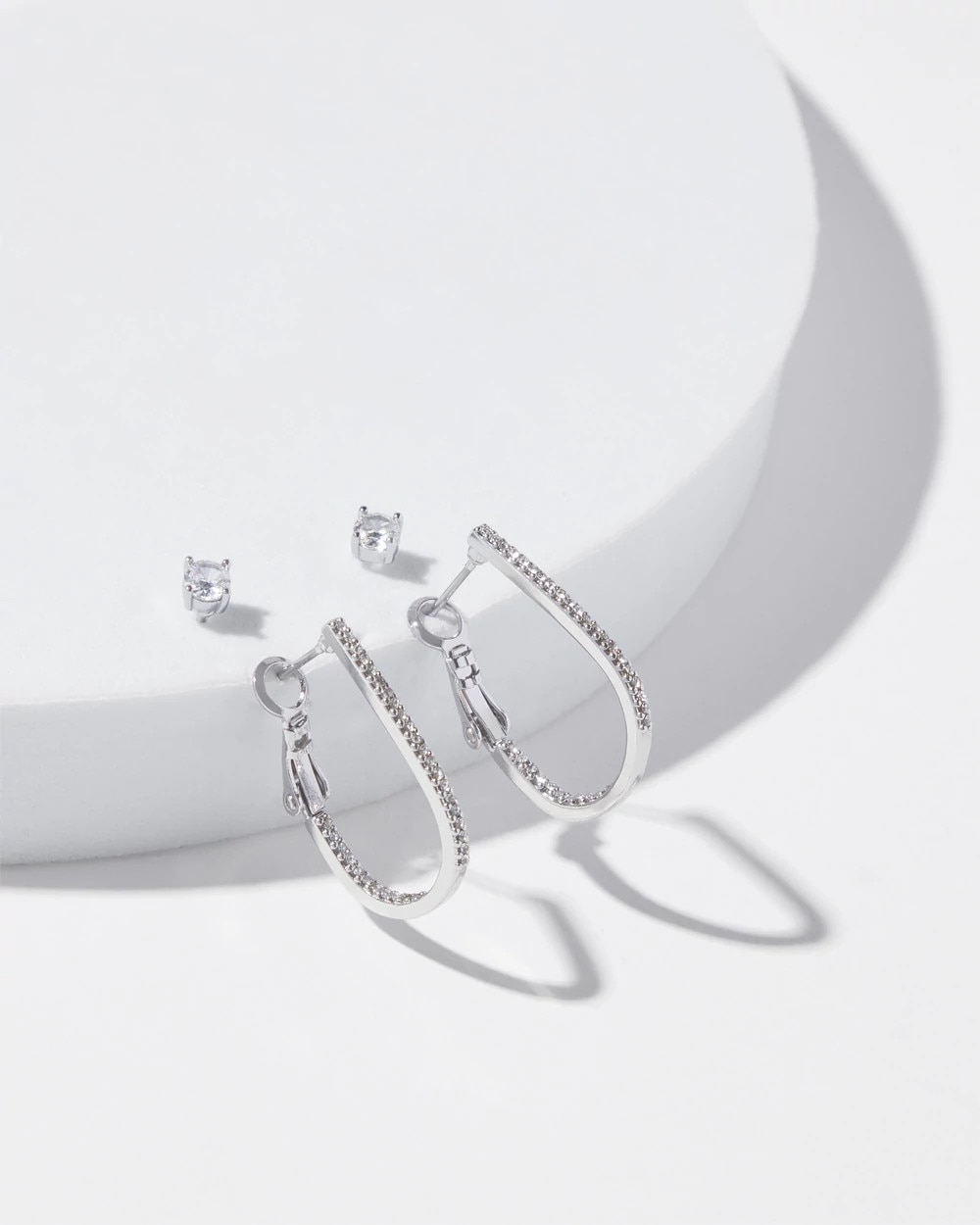 Silver 2-Pack Earring Set - image 4