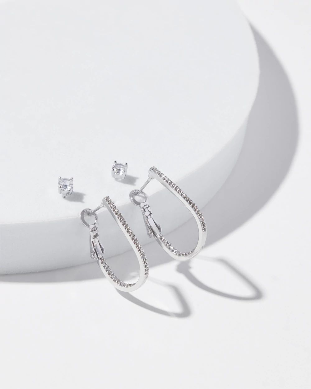 Silver 2-Pack Earring Set