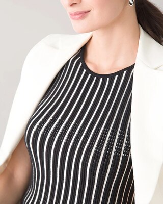 Striped Peplum Sweater Tank