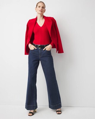 Rib Knit Pullover Sweater click to view larger image.