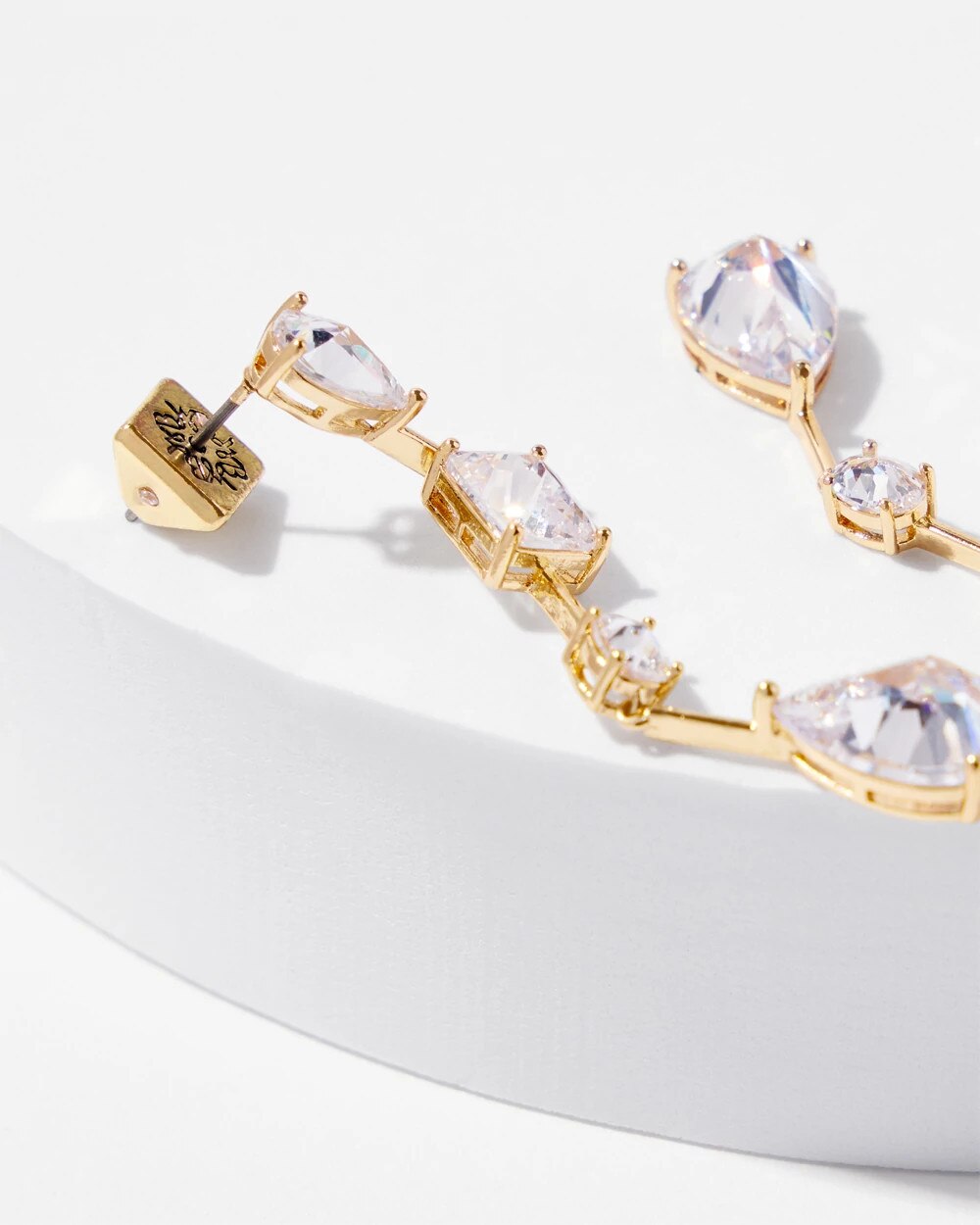 Crystal Station Linear Earrings - image 4