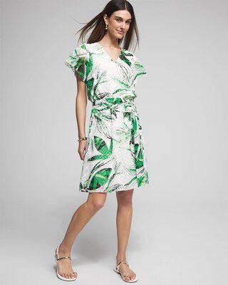 Outlet WHBM Flutter Sleeve Dress