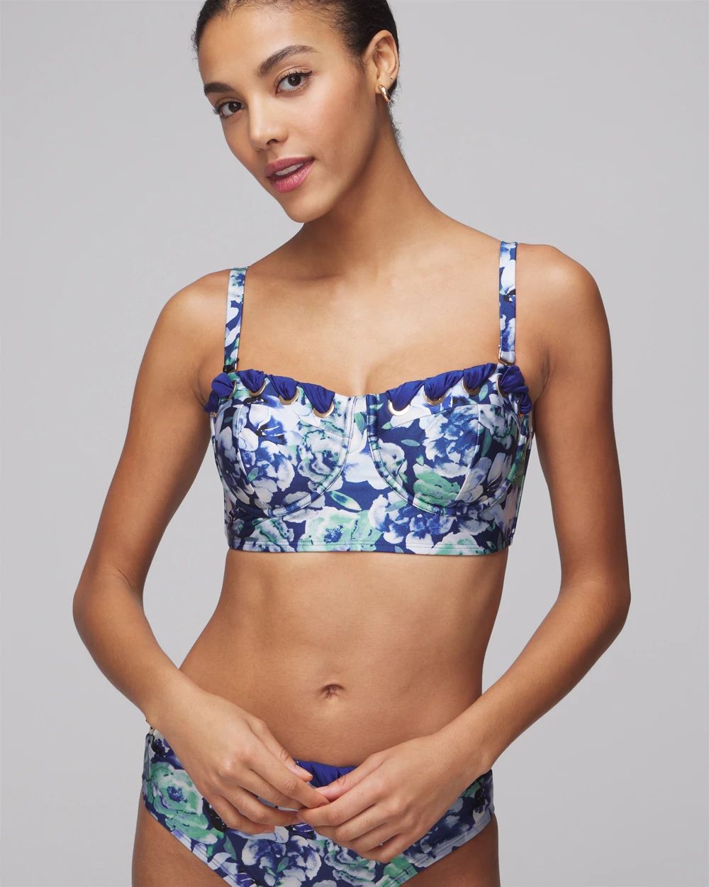 Grommet Lace Bikini Top