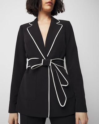 Relaxed Blazer with Piping click to view larger image.