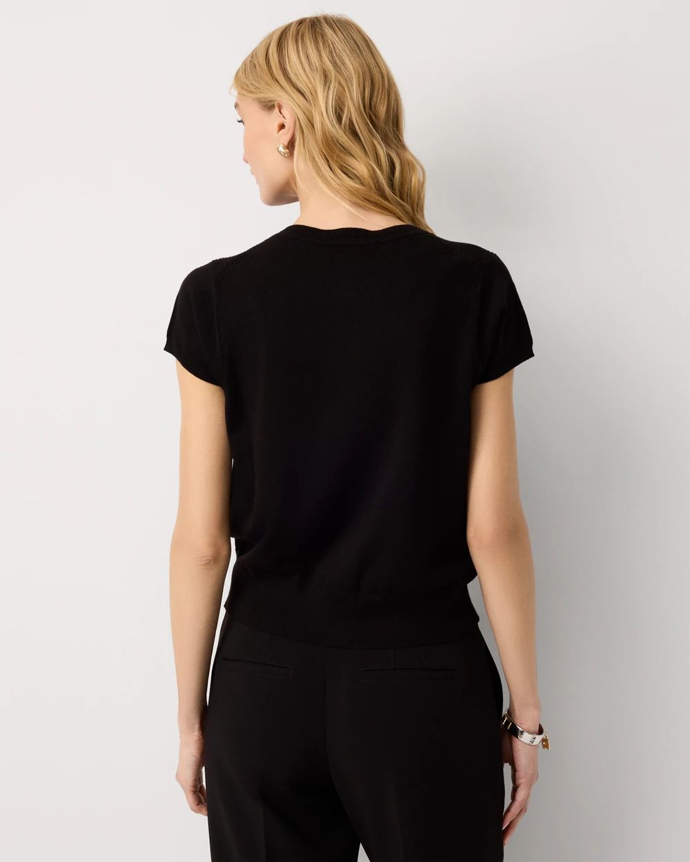 Cap Sleeve Cardigan click to view larger image.