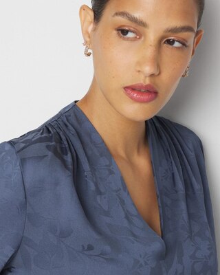 Pleated Shoulder Blouse click to view larger image.