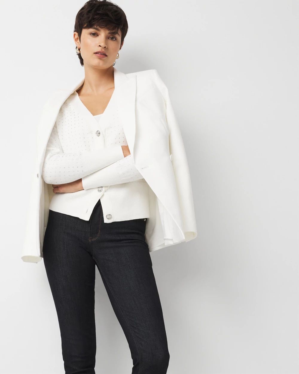 Embellished Cardigan Sweater click to view larger image.