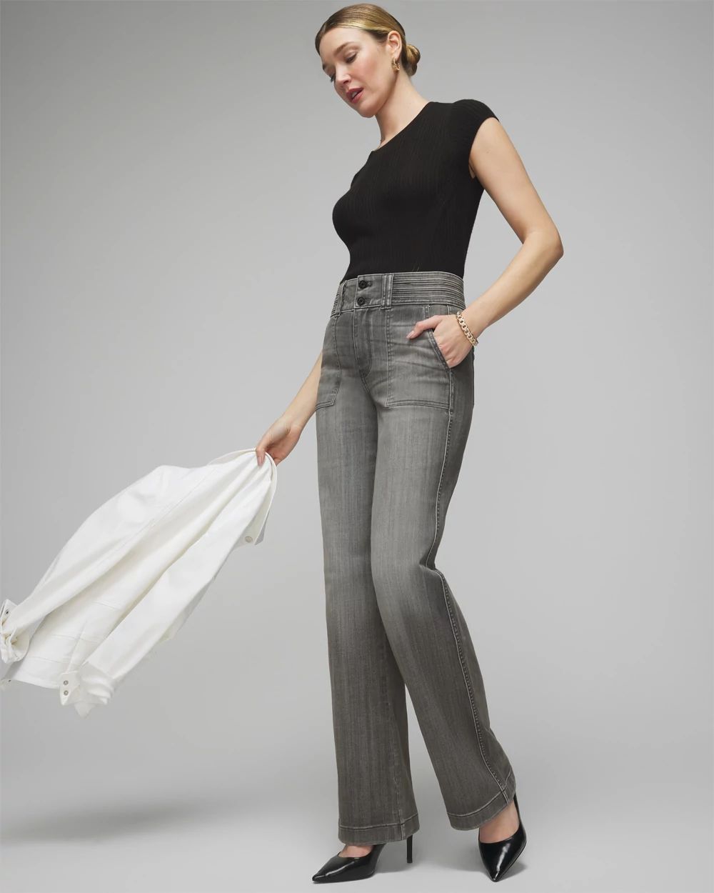 Extra High-Rise Everyday Soft Novelty Waistband Trouser