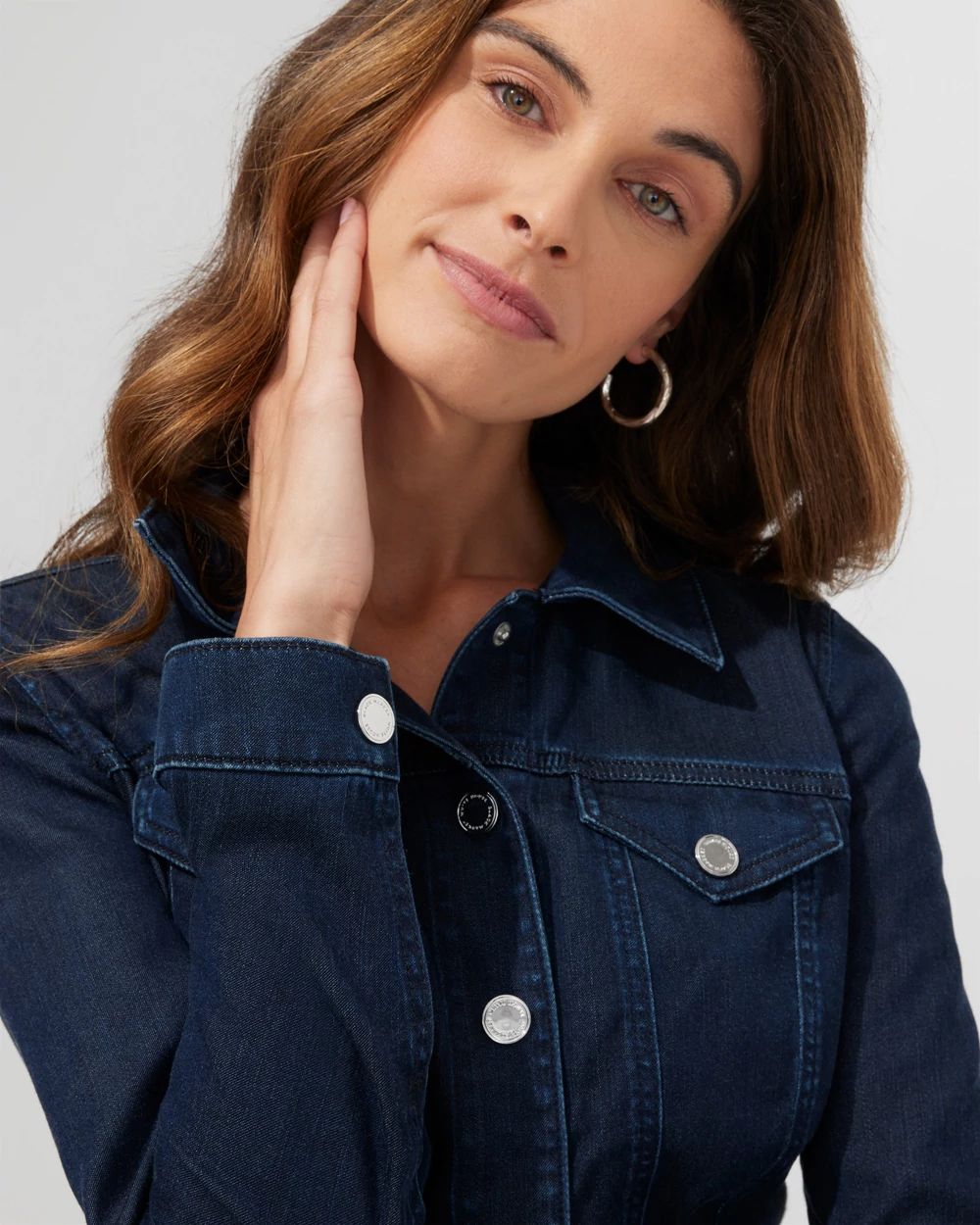 Outlet WHBM Tencel Peplum Jacket