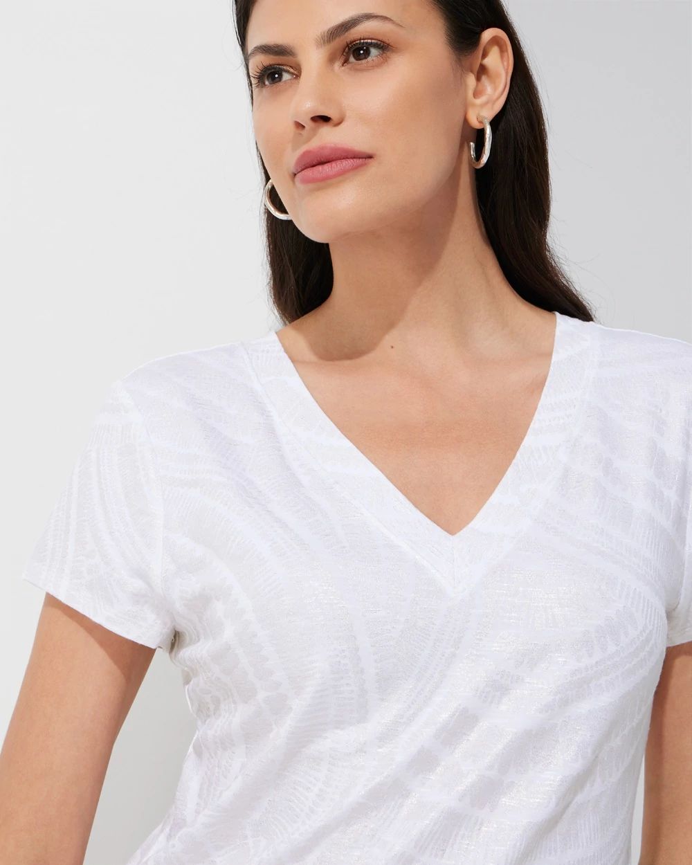 Outlet WHBM Double-V Tee