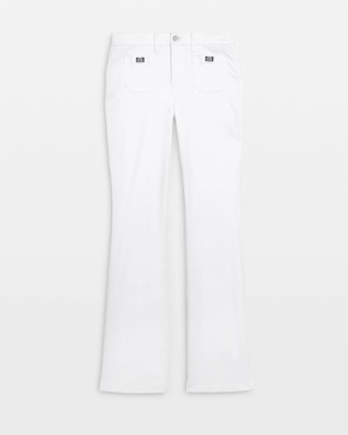 High-Rise Turnlock Skinny Flare Jeans click to view larger image.