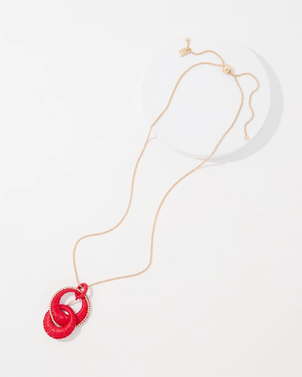Raffia Pendant Necklace click to view larger image.