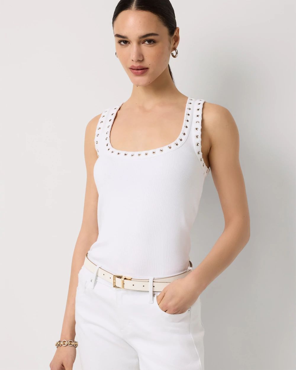 WHBM FORME™ Grommet Ribbed Tank