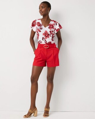 Belted Tailored Short