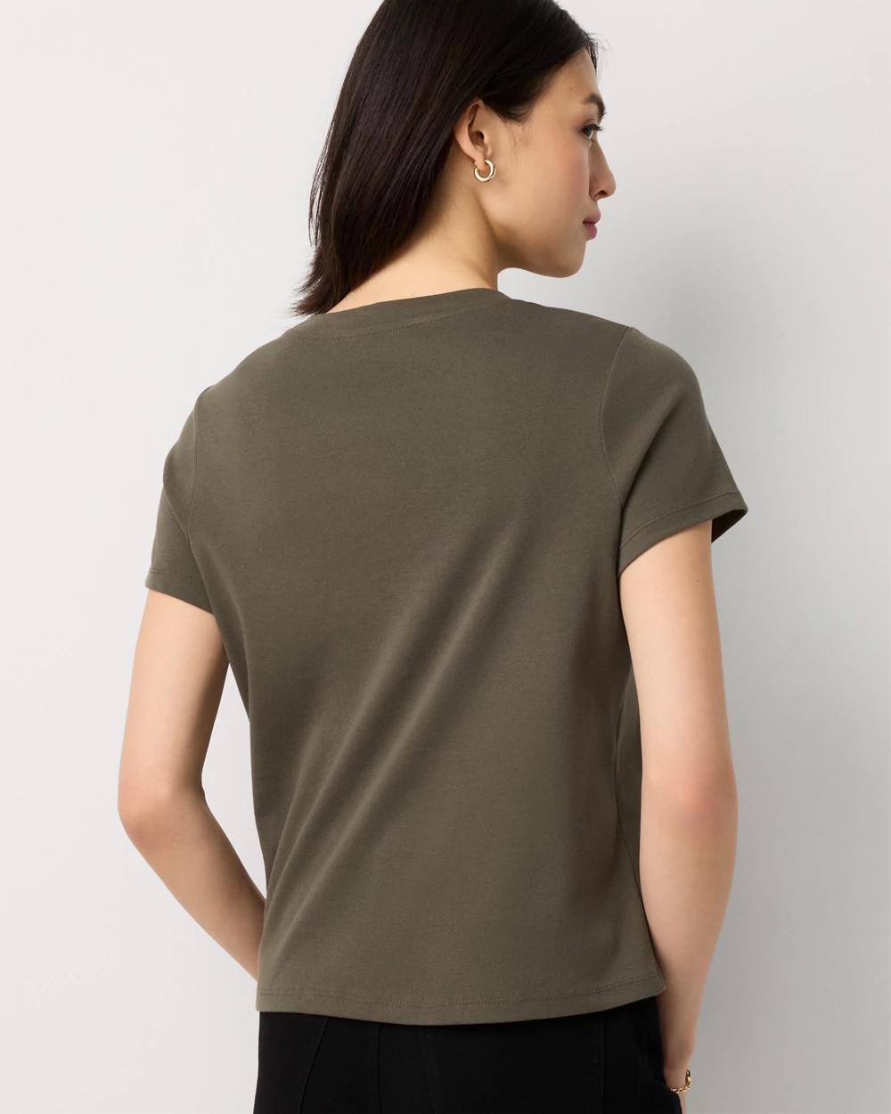 Side Button Tee