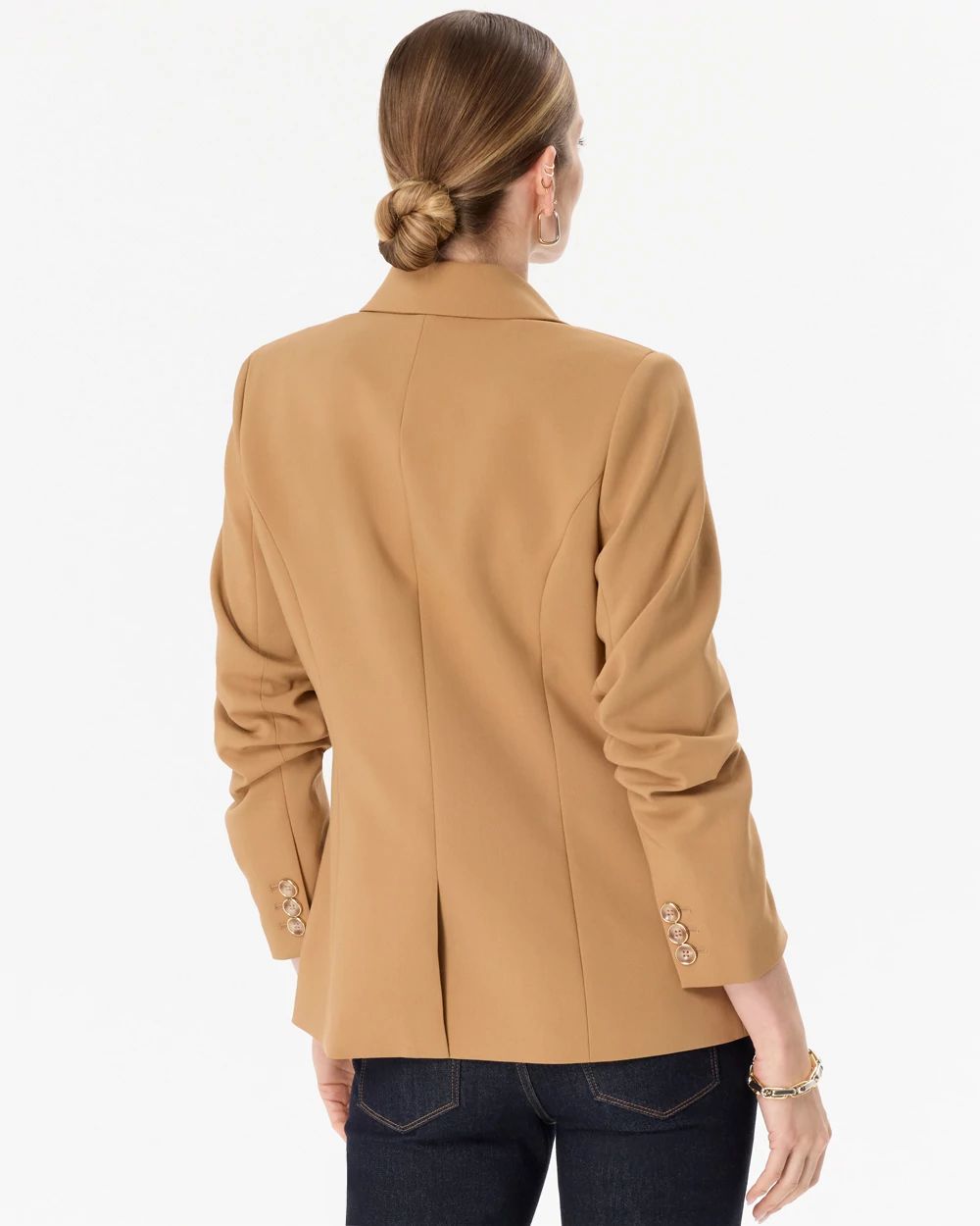 Ruched Sleeve Blazer click to view larger image.